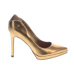 Sam Edelman Gold Celia Pointed Toe Stilleto Pumps Heels